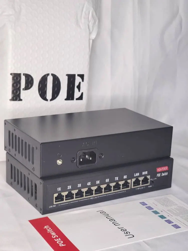 SWITCH 8 PORTS PoE GIGABIT