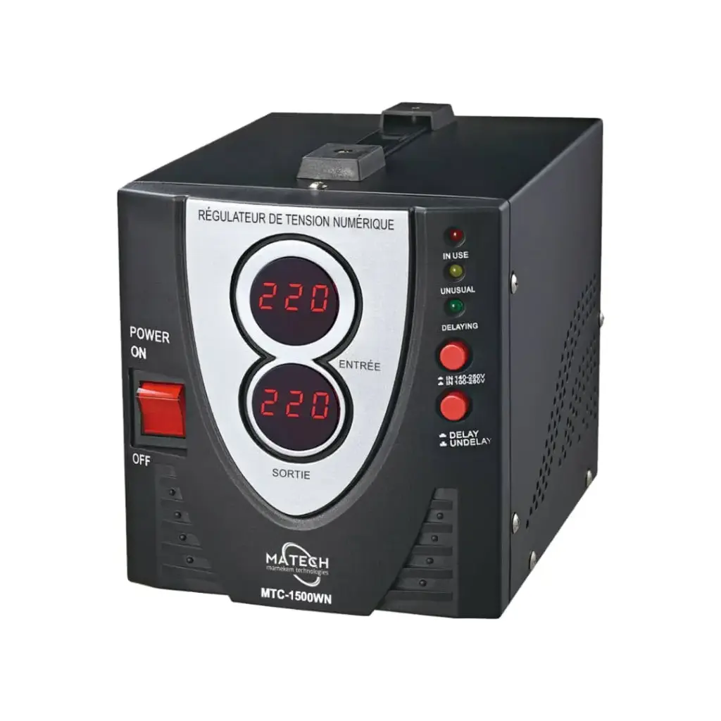 REGULATEUR DE TENSION 1500VA NUMERIQUE MATECH
