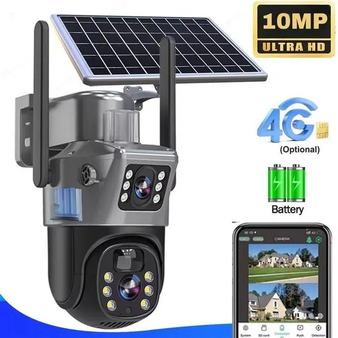 CAMERA SOLAIRE 4G AVEC PORT SIM CARD