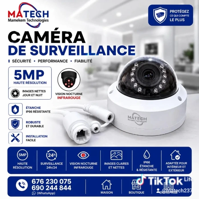 camera numérique interne 5mp MATECH IPC-918 anti-vendal