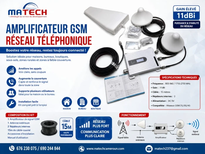 amplificateur de réseau téléphonique GSM
