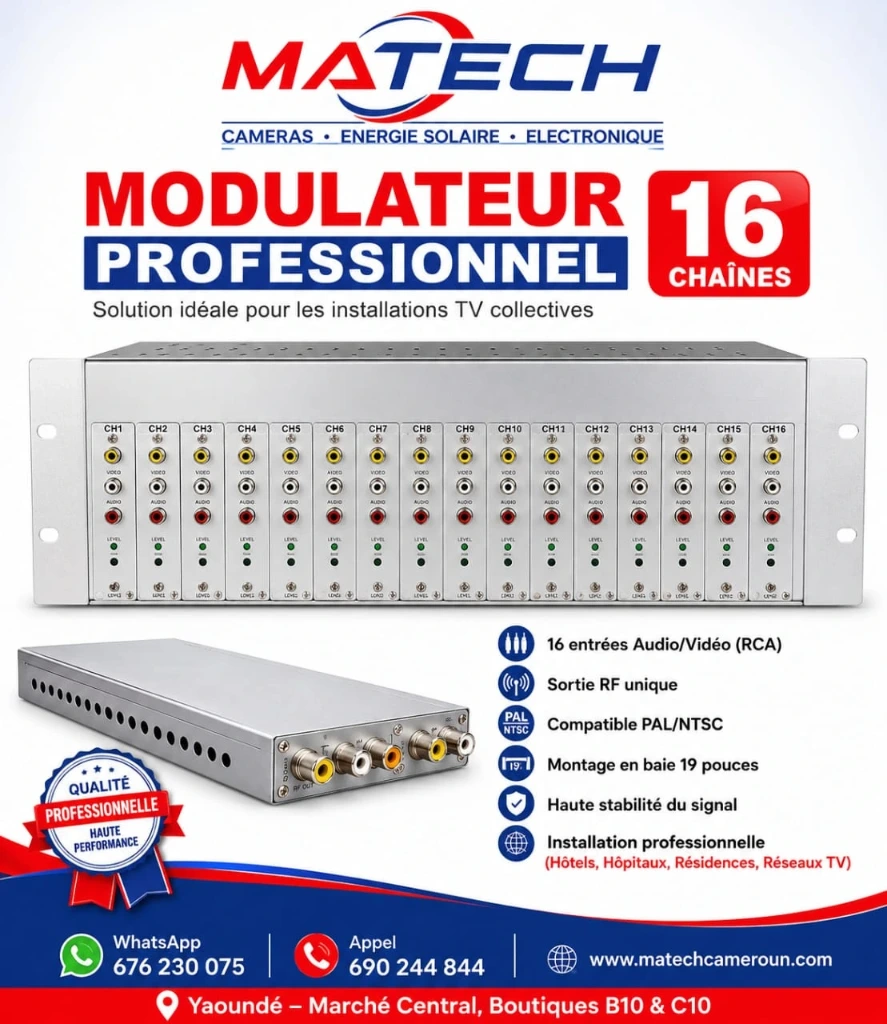 MODULATEUR 16 CHAINES PROFESSIONNEL