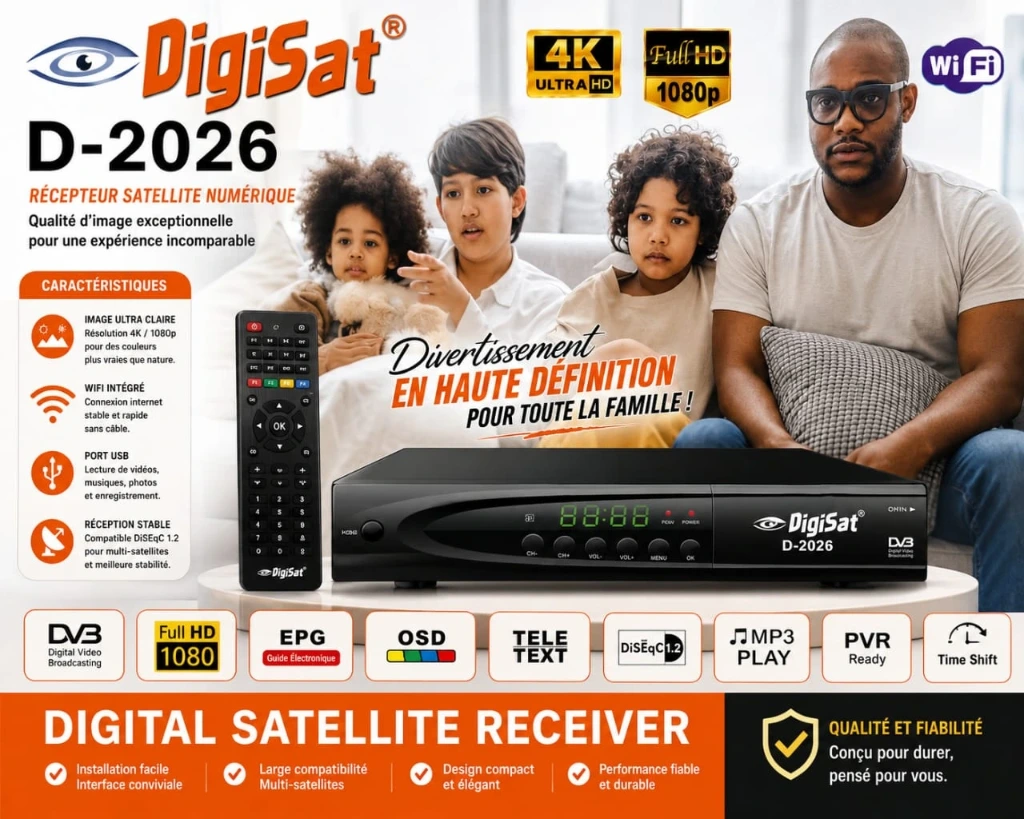 décodeur digisat 2026 mpeg-4