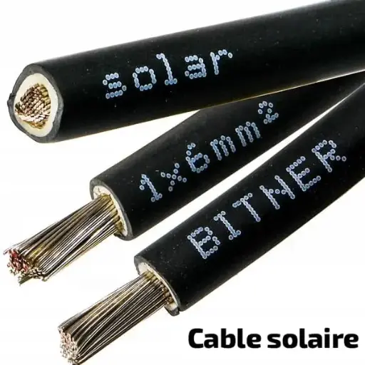 Câble pour panneau solaire 1×6mm/m