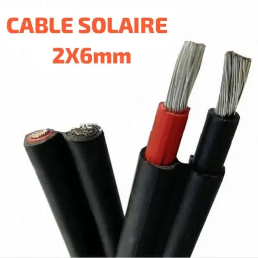Câble solaire 2×6mm